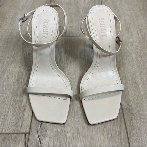 Schutz Shani Sandal in Eggshell Size 8.5 - Picture 4 of 12